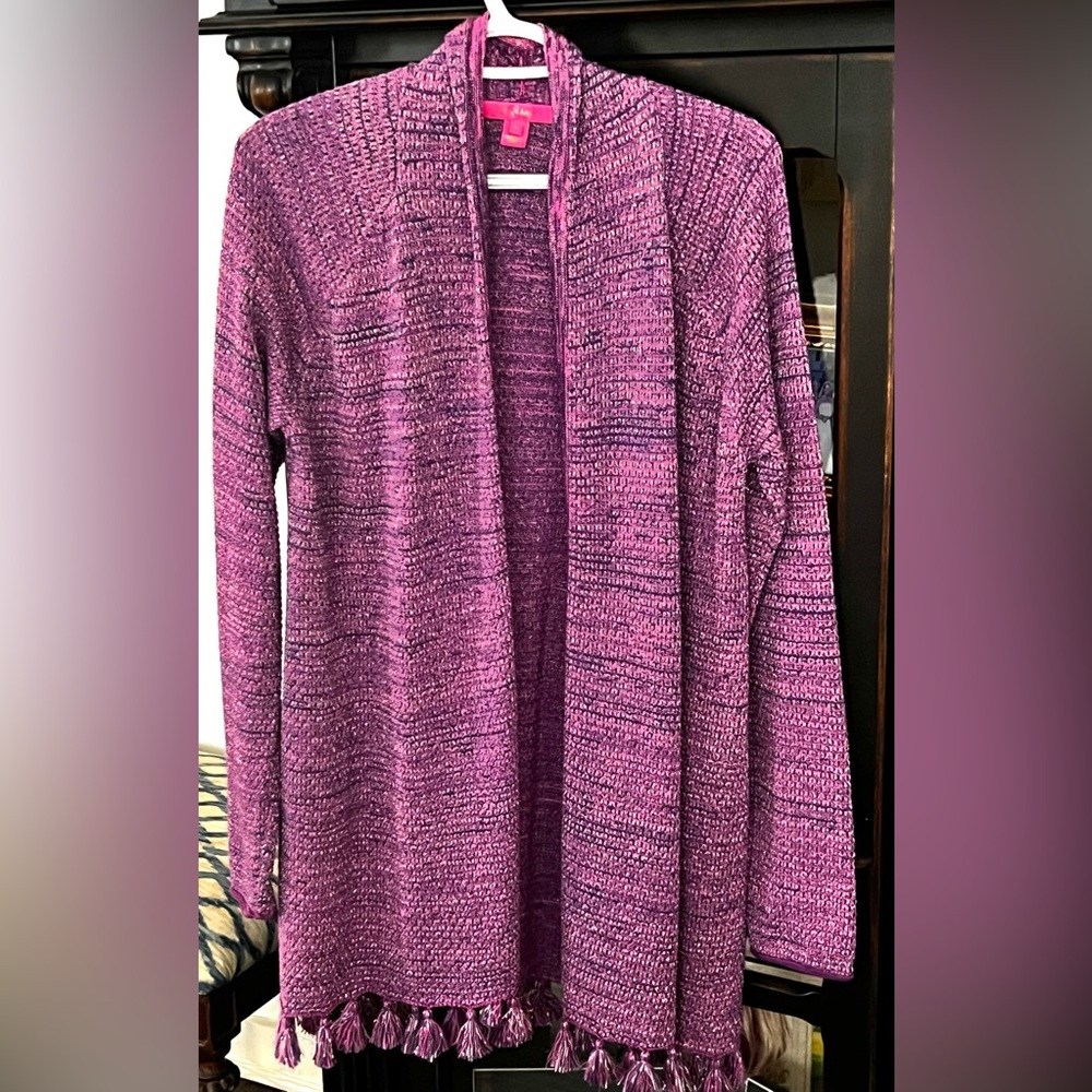 Lilly Pulitzer Vibrant Pink and Purple Sweater
